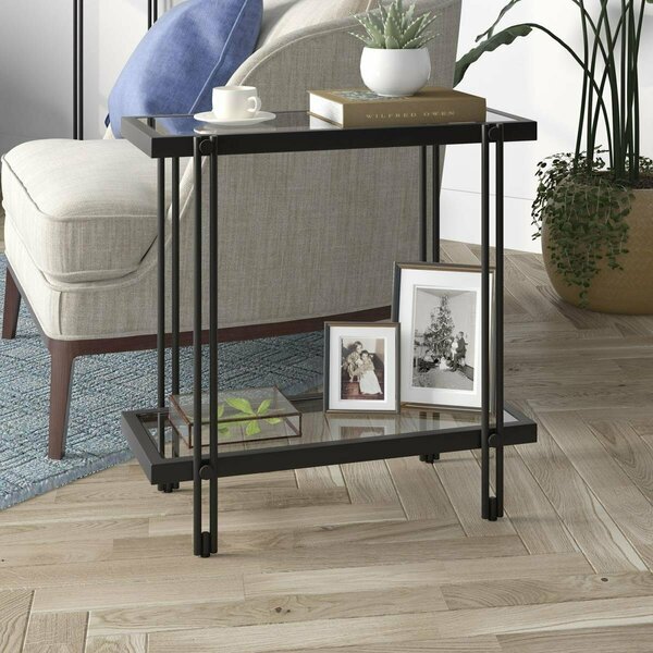 Henn & Hart Inez Blackened Bronze Rectangular Side Table ST1316